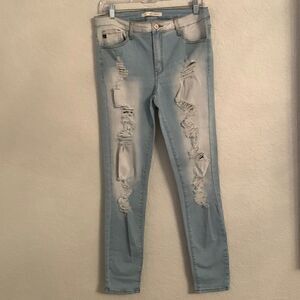 KanCan Distressed Skinny Jeans Size 11/29
